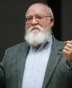 Retrato de Daniel Dennett, filósofo da mente cujas teorias sobre consciência e auto-narração oferecem contribuições significativas para a Filosofia da Narrativa.